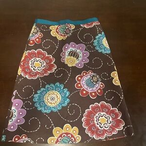 Y2K Boden beaded midi Multicolor Floral A-Line Skirt